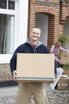 Removal team helping with a home move in Elmersend