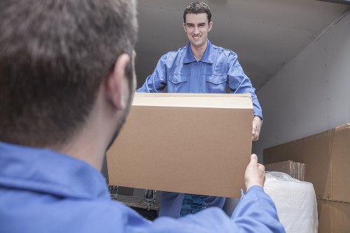 House movers loading furniture for a home move in Elmersend