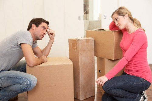 Loading furniture into a moving van for an Elmersend relocation