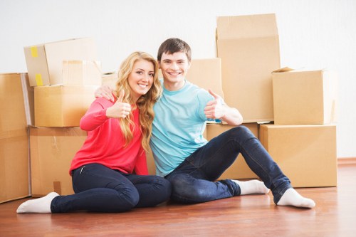 Preparing office furniture and equipment for a move in Elmersend