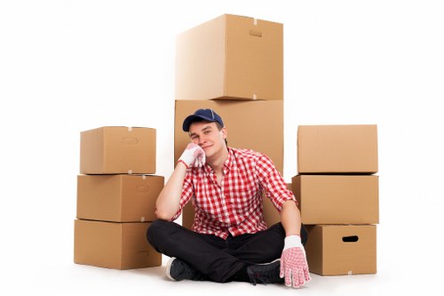 Local removals van prepared for an Elmersend property move